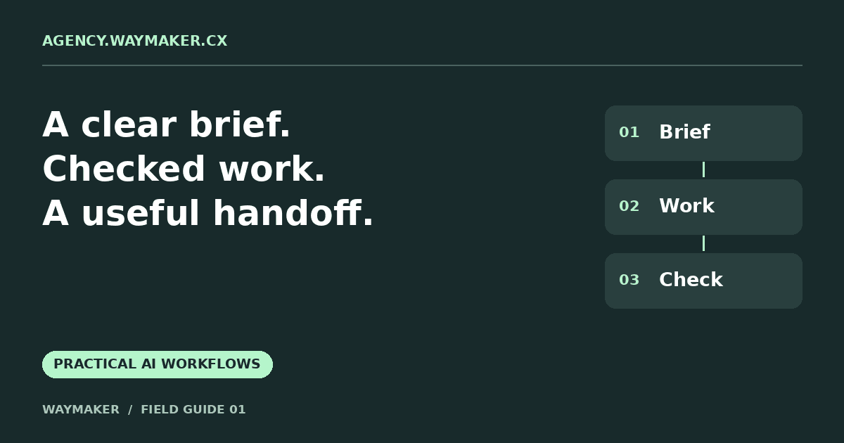 Build an AI workflow your team can actually hand off